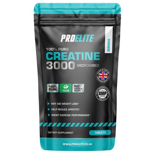 3000mg pure creatine tablets - 3000mg,